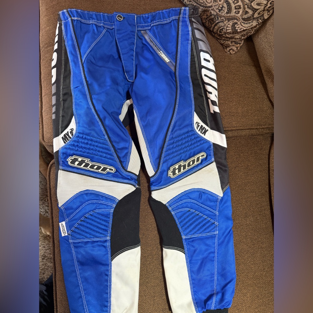 Thor Kid’s Blue and Black MX Riding Pants